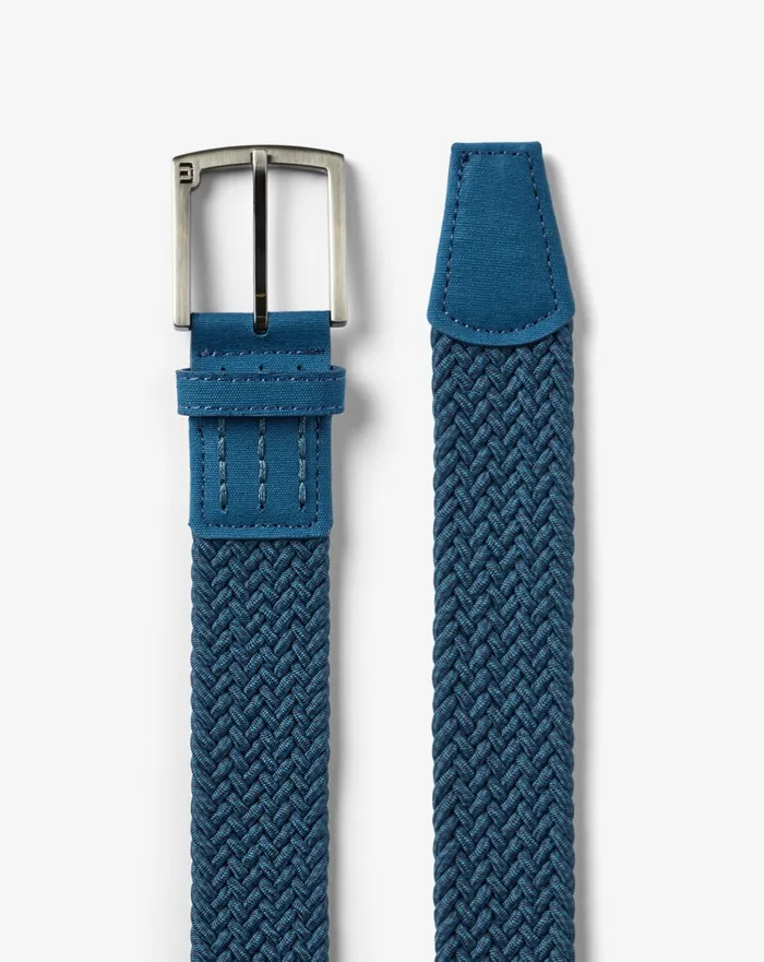 Accessories Belts TravisMathew LITTLE LUCK STRETCH WOVEN BELT Dark Teal