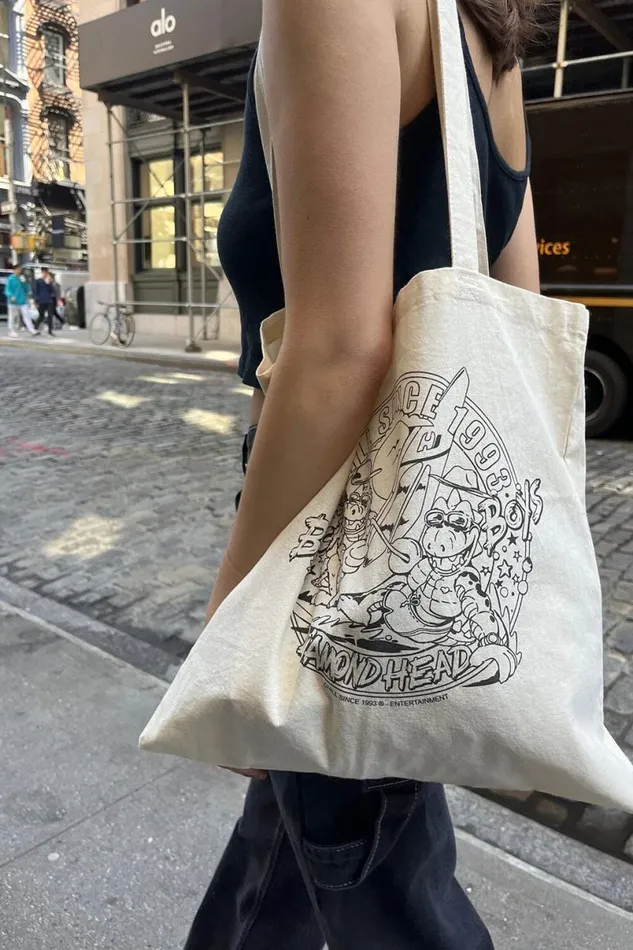 Accessories Chill Since Diamond Head Tote Bag Brandy Melville BAGS and BACKPACKS