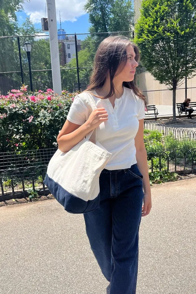 Accessories Colorblock Tote Bag Brandy Melville BAGS and BACKPACKS