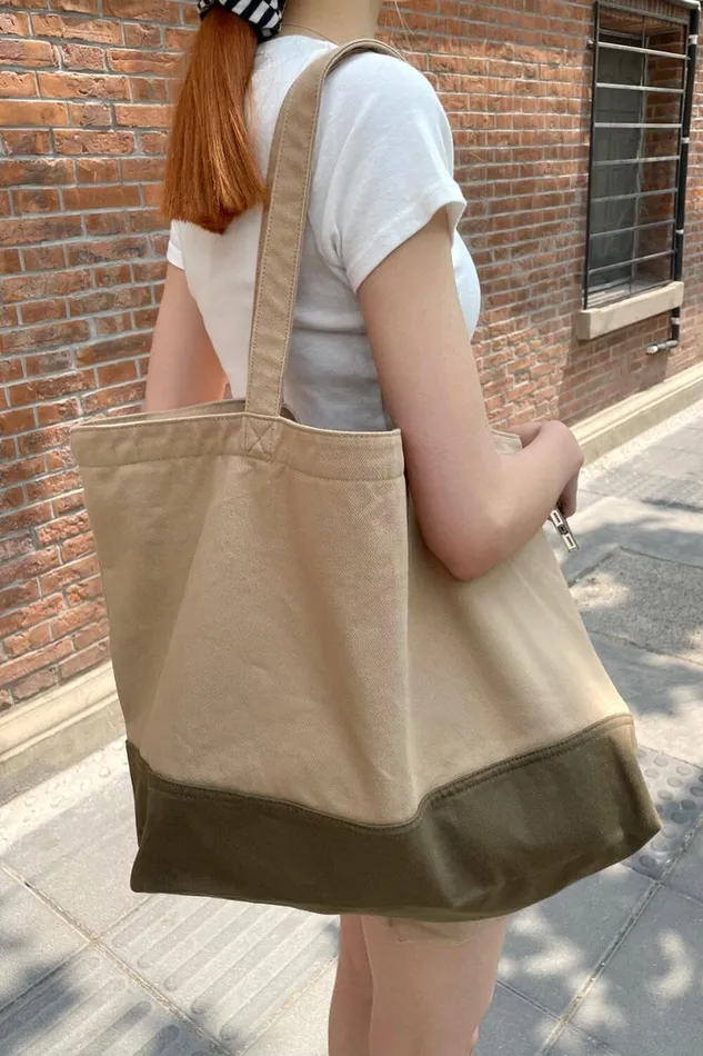 Accessories Colorblock Tote Bag Brandy Melville BAGS and BACKPACKS