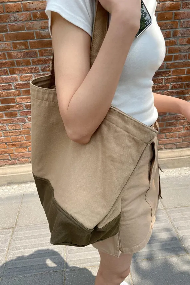 Accessories Colorblock Tote Bag Brandy Melville BAGS and BACKPACKS