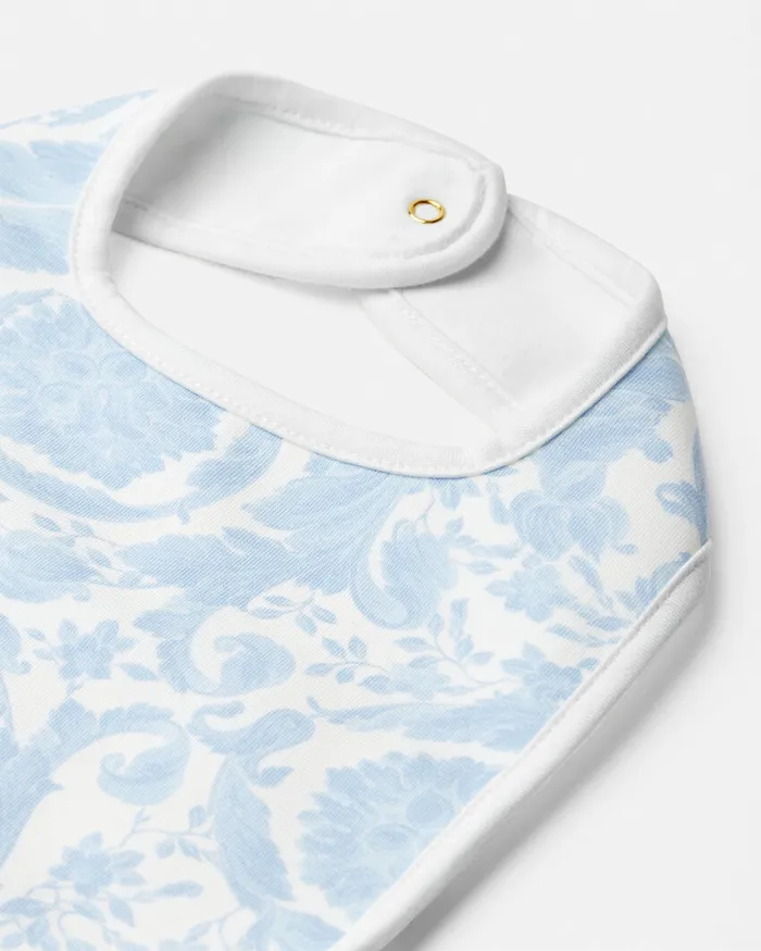 Accessories Kids Versace Barocco Baby Bib Blueprint