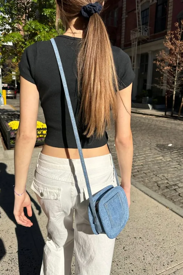 Accessories Mini Denim Purse Brandy Melville BAGS and BACKPACKS