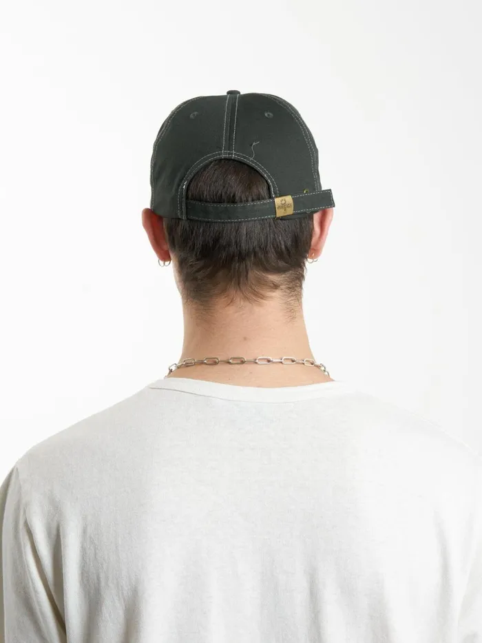 Accessories Secret Garden 5 Panel Cap Oil Green Thrills Hats