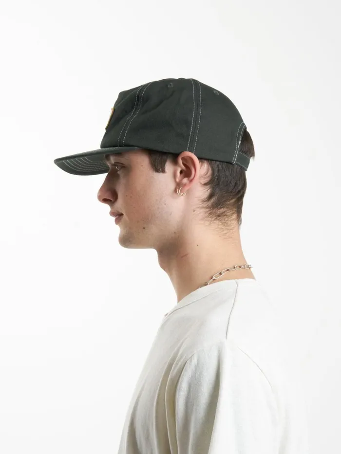 Accessories Secret Garden 5 Panel Cap Oil Green Thrills Hats