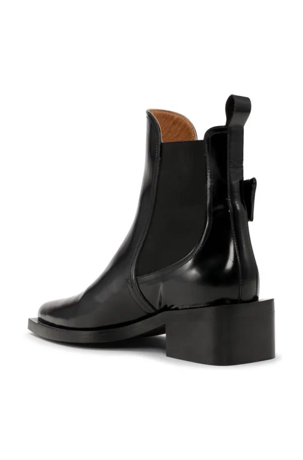 AccessoriesShoes GANNI Buckle Shoes Black Chunky Buckle Chelsea Boots Black AccessoriesShoes GANNI Buckle Shoes Black Chunky Buckle Chelsea Boots Black