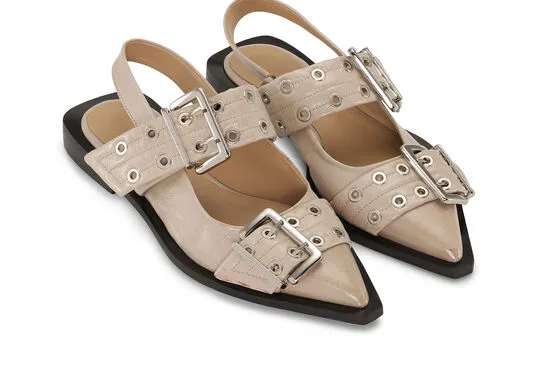 AccessoriesShoes GANNI Buckle Shoes Grey Feminine Buckle Ballerinas Taos Taupe AccessoriesShoes GANNI Buckle Shoes Grey Feminine Buckle Ballerinas Taos Taupe