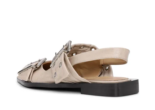 AccessoriesShoes GANNI Buckle Shoes Grey Feminine Buckle Ballerinas Taos Taupe AccessoriesShoes GANNI Buckle Shoes Grey Feminine Buckle Ballerinas Taos Taupe