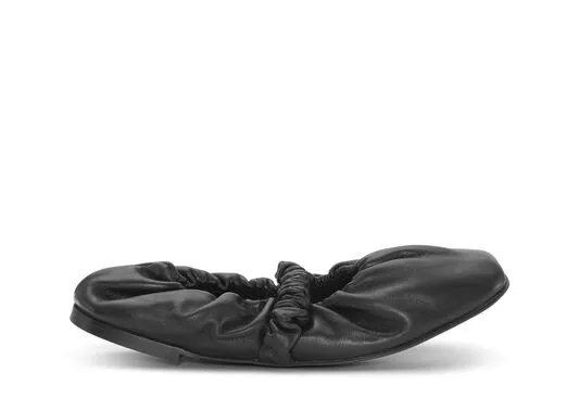 AccessoriesShoes GANNI Flats Scrunchie Ballerinas Black
