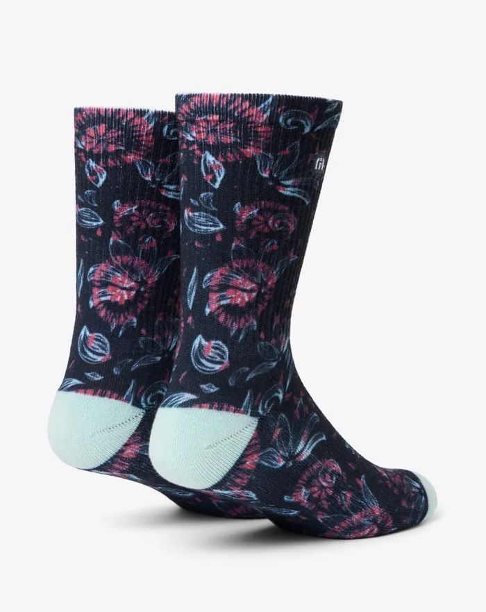 Accessories Socks TravisMathew FLOURISH CREW SOCK Mood Indigo