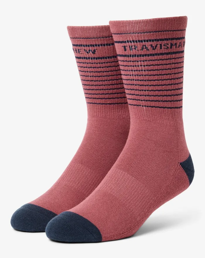 Accessories Socks TravisMathew OVERALL MOOD CREW SOCK Rose Wine