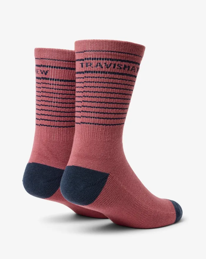 Accessories Socks TravisMathew OVERALL MOOD CREW SOCK Rose Wine