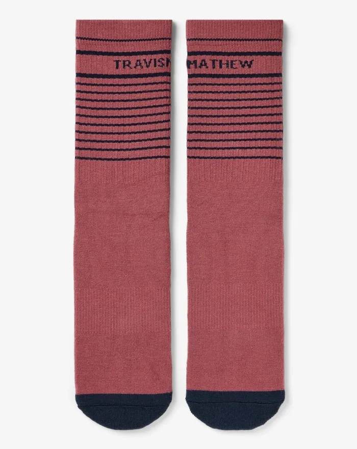 Accessories Socks TravisMathew OVERALL MOOD CREW SOCK Rose Wine