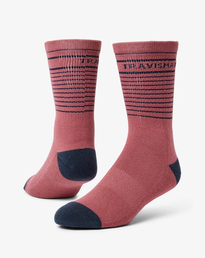 Accessories Socks TravisMathew OVERALL MOOD CREW SOCK Rose Wine