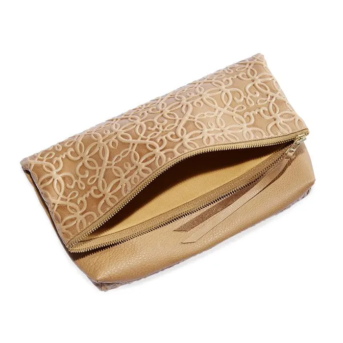 Accessories Women Alex And Ani Gabriel Leather Fold Over Clutch Light Brown