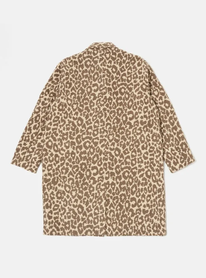 Account Coat In Natural Crazy Leopard Men Universal Works Coats and Outerwear