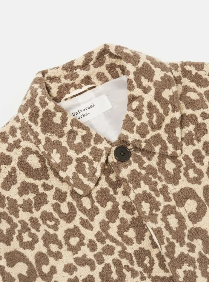 Account Coat In Natural Crazy Leopard Men Universal Works Coats and Outerwear