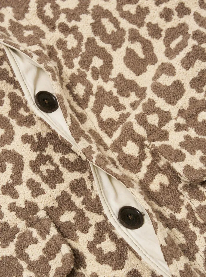 Account Coat In Natural Crazy Leopard Men Universal Works Coats and Outerwear