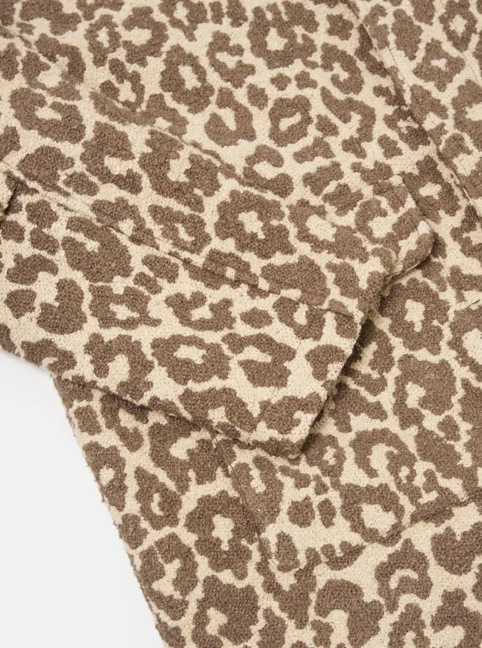 Account Coat In Natural Crazy Leopard Men Universal Works Coats and Outerwear