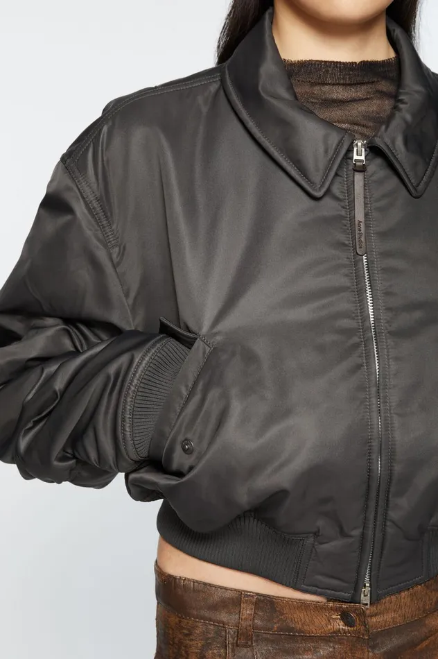 Acne Studios Bomber Jacket Anthracite Grey Women Outerwear