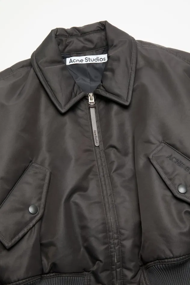 Acne Studios Bomber Jacket Anthracite Grey Women Outerwear