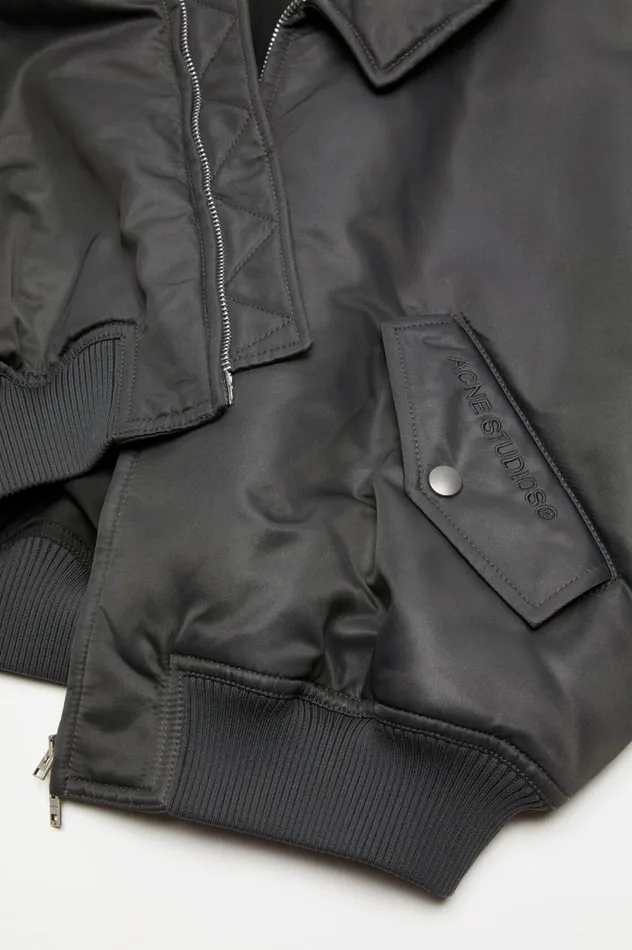 Acne Studios Bomber Jacket Anthracite Grey Women Outerwear