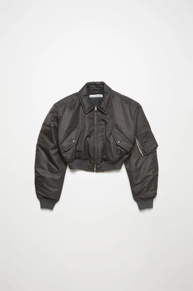 Acne Studios Bomber Jacket Anthracite Grey Women Outerwear
