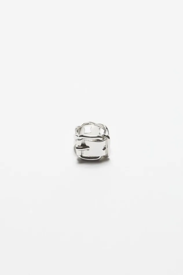 Acne Studios Buckle Ring Silver Women Jewellery