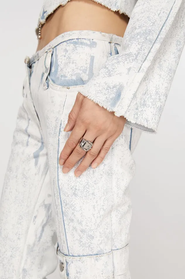 Acne Studios Buckle Ring Silver Women Jewellery