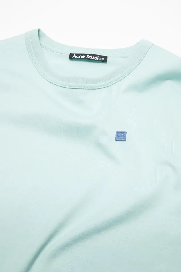 Acne Studios Crew Neck Tshirt 8211 Fitted Fit Dusty Blue Men Tshirts