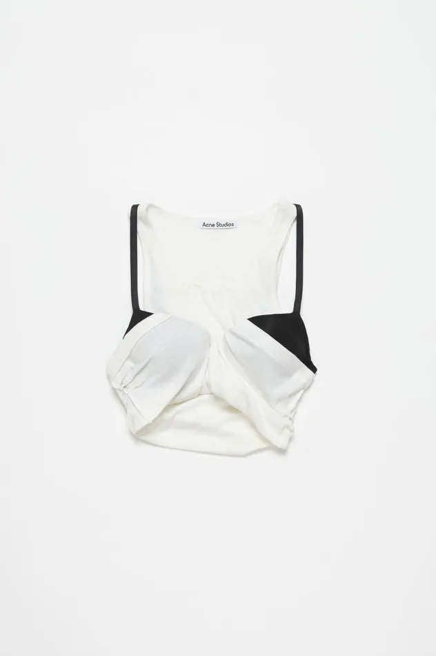Acne Studios Cropped Tshirt White Women Tshirts
