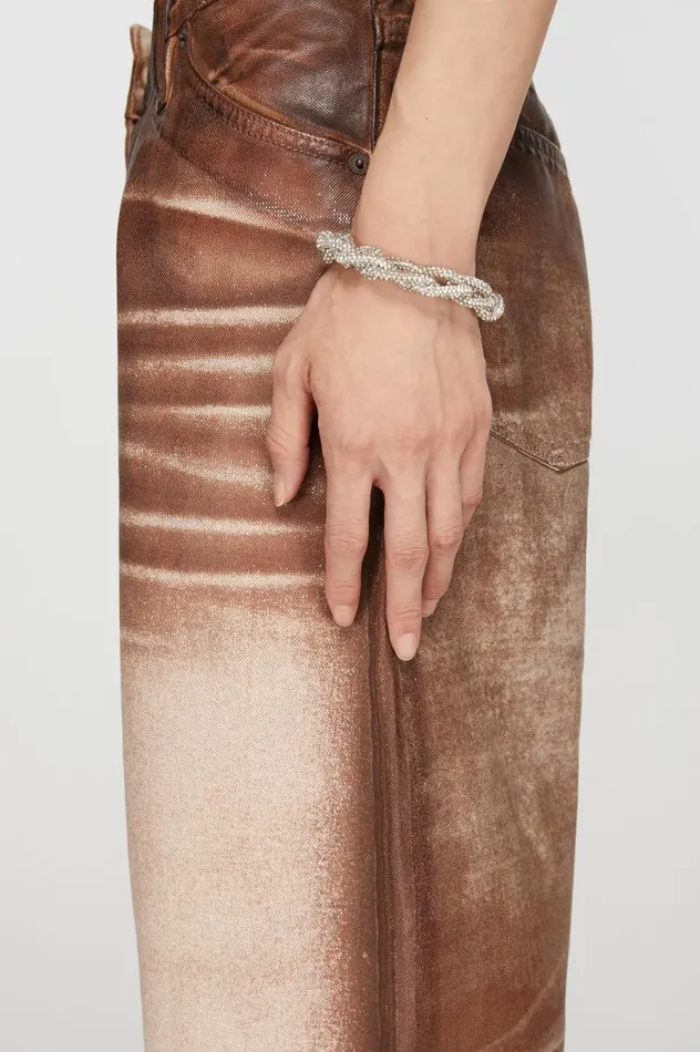 Acne Studios Crystal Cord Bracelet Antique Silversilver Women Jewellery