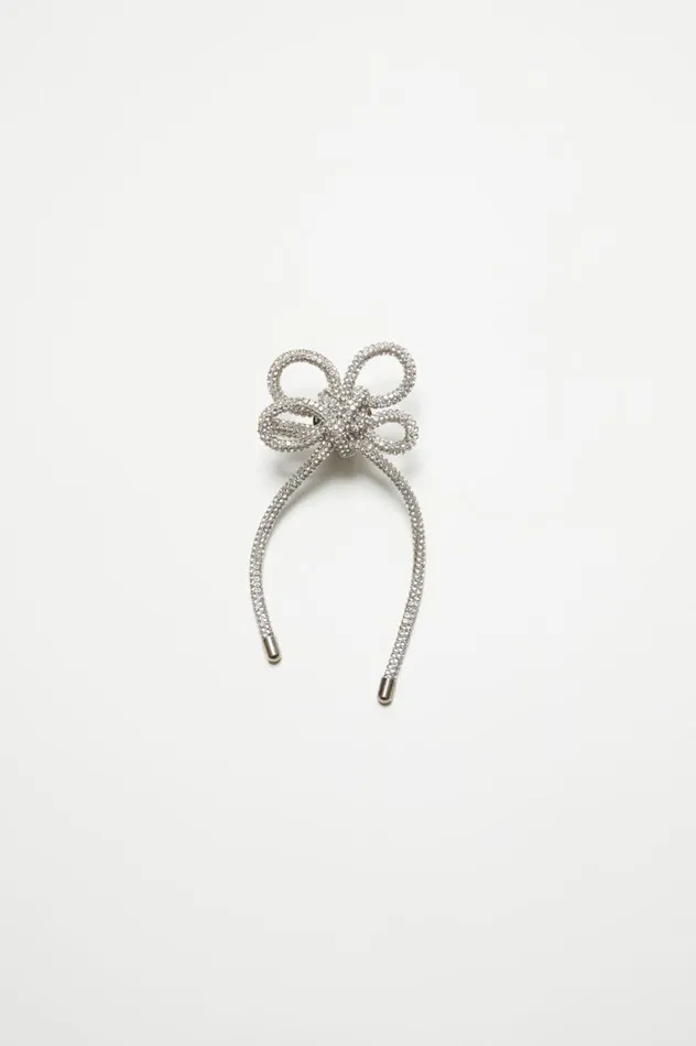 Acne Studios Crystal Cord Earring Antique Silversilver Women Jewellery