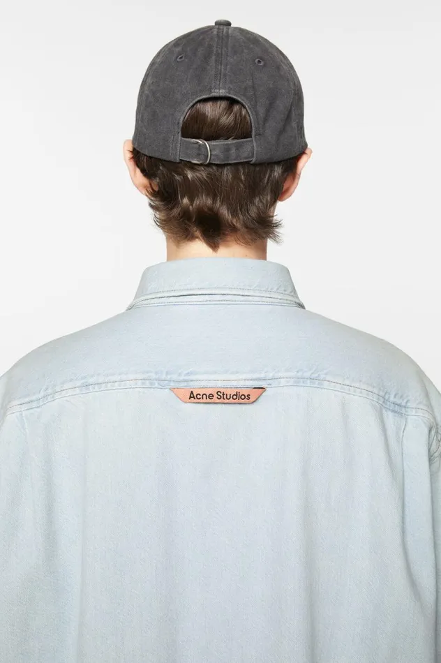 Acne Studios Denim Buttonup Shirt 8211 Relaxed Fit Indigo Blue Men Shirts