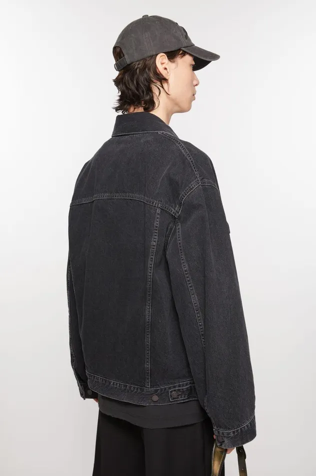 Acne Studios Denim Jacket 8211 Relaxed Fit Black Men Outerwear
