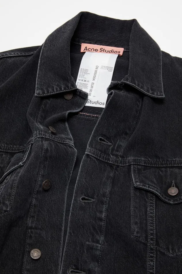 Acne Studios Denim Jacket 8211 Relaxed Fit Black Men Outerwear