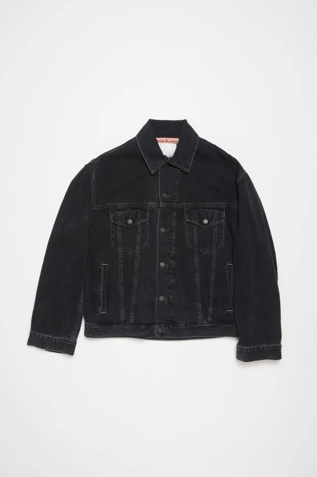 Acne Studios Denim Jacket 8211 Relaxed Fit Black Men Outerwear