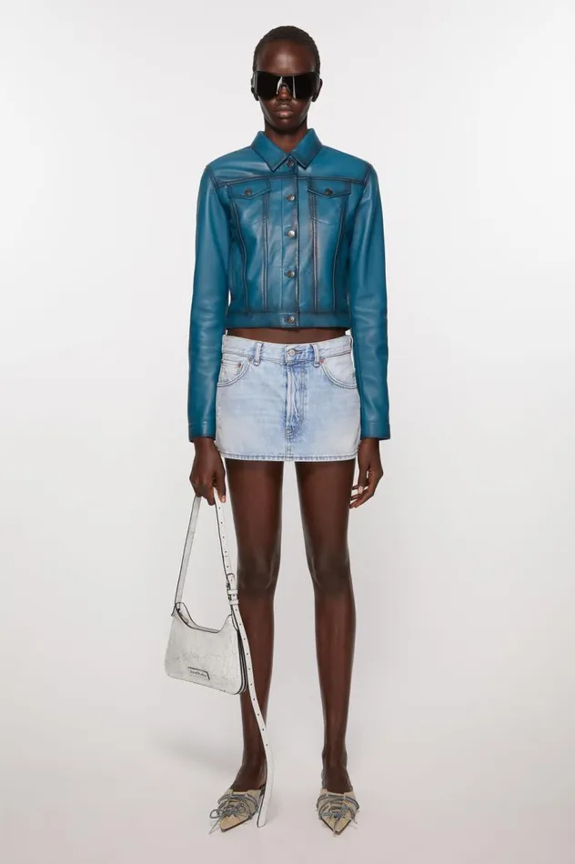 Acne Studios Denim Skirt Light Blue Women Skirts