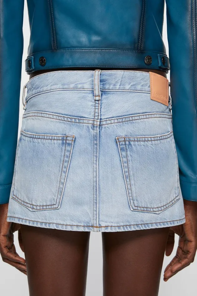 Acne Studios Denim Skirt Light Blue Women Skirts