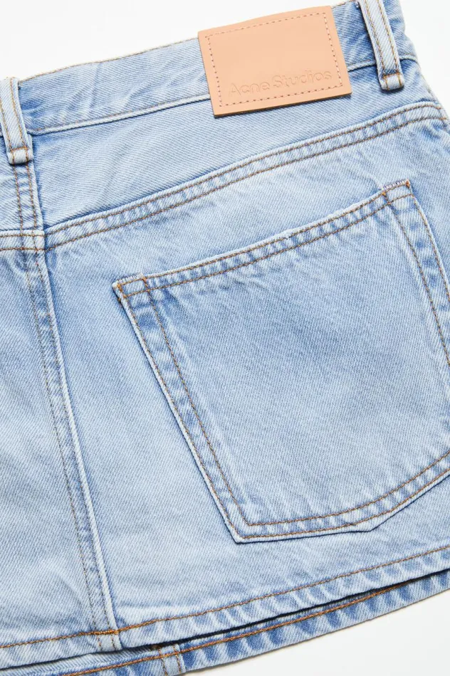 Acne Studios Denim Skirt Light Blue Women Skirts