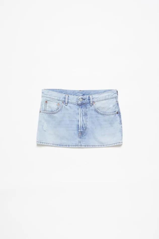 Acne Studios Denim Skirt Light Blue Women Skirts