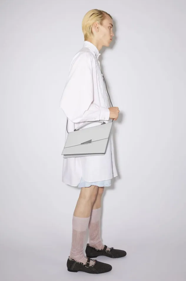 Acne Studios Distortion Handbag Light Grey Women Bags