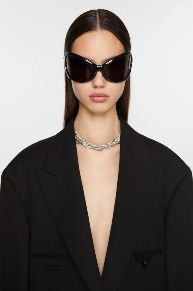 Acne Studios Frame Sunglasses Blackblack Women Eyewear