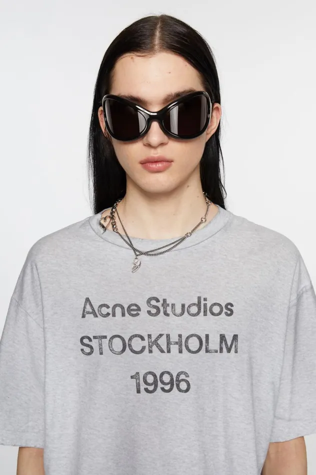 Acne Studios Frame Sunglasses Blackblack Women Eyewear