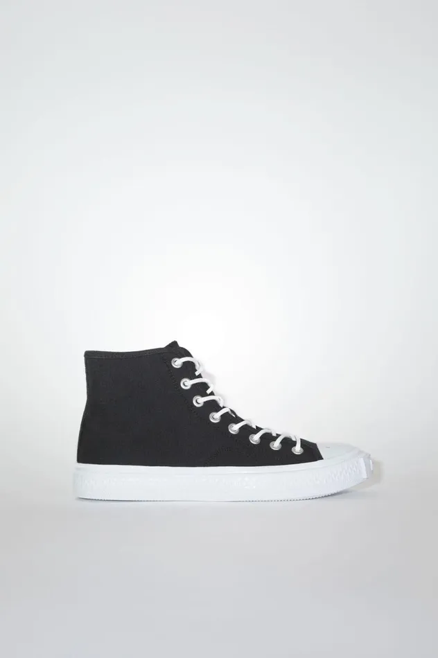 Acne Studios High Top Sneakers Blackoff White Women Shoes