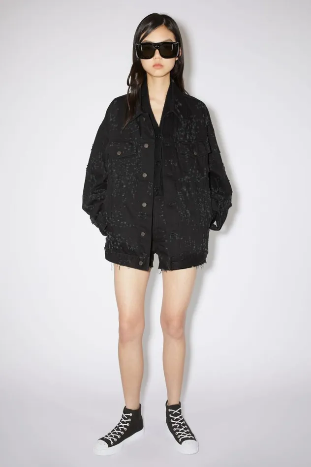 Acne Studios High Top Sneakers Blackoff White Women Shoes