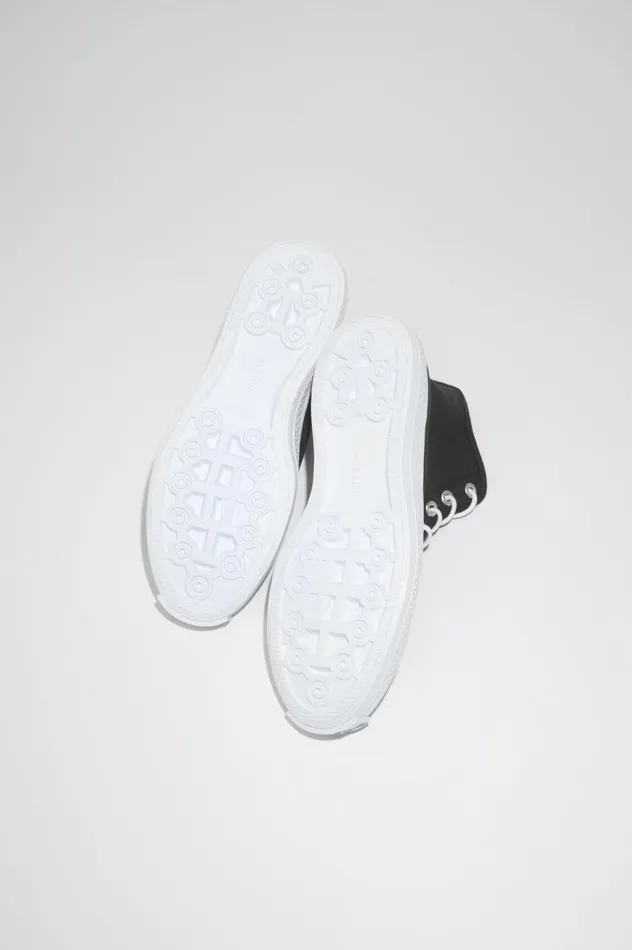 Acne Studios High Top Sneakers Blackoff White Women Shoes