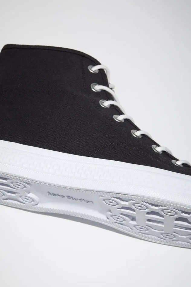 Acne Studios High Top Sneakers Blackoff White Women Shoes