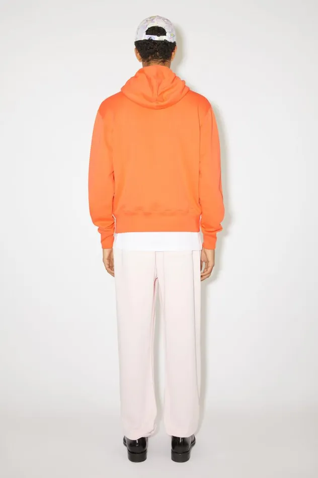 Acne Studios Hooded Sweatshirt 8211 Regular Fit Mandarin Orange Men Sweatshirts