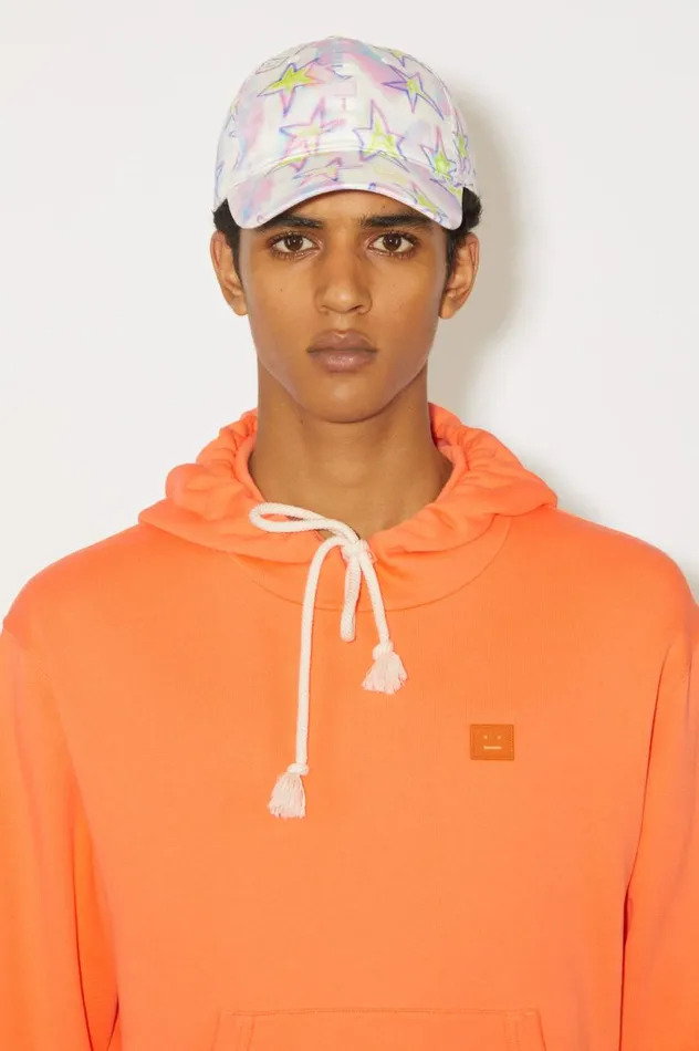 Acne Studios Hooded Sweatshirt 8211 Regular Fit Mandarin Orange Men Sweatshirts
